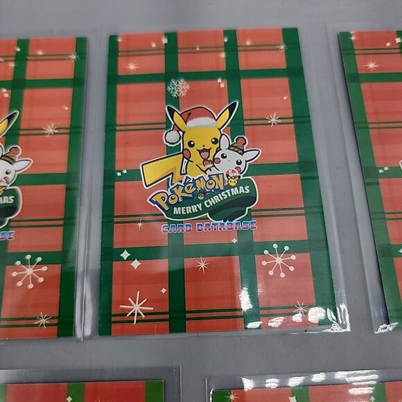 Poncho Pikachu Slowpoke Lugia Ho-Oh Gyrados Mewtwo Card Database Merry Christmas - Picture 9 of 12